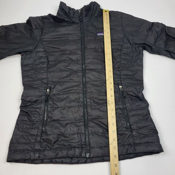 Patagonia Goose Down Sweater Puffer Jacket Womens S Black Full Zip Stye 84683 - Picture 10 of 16